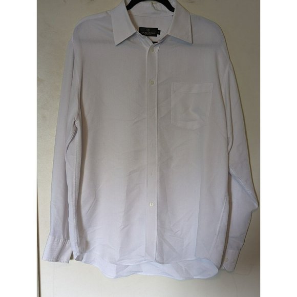 Bugatchi Uomo Other - Bugatchi Uomo Shirt Mens Large White Long Sleeved Collared Button Down